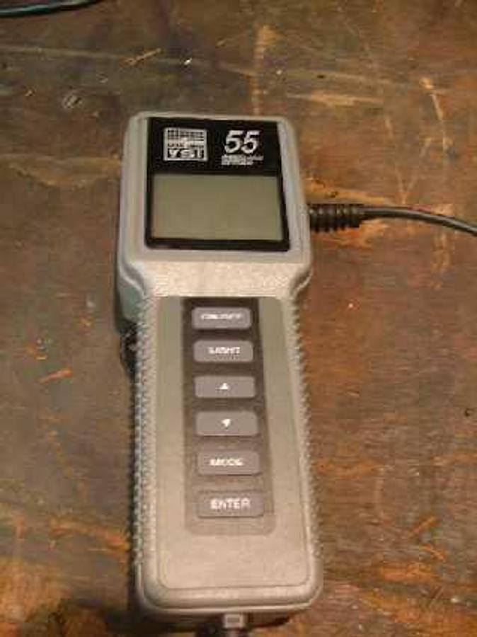 Used YSI 55 DISSOLVED OXYGEN PORTABLE ANALYZER MODEL: 55/12