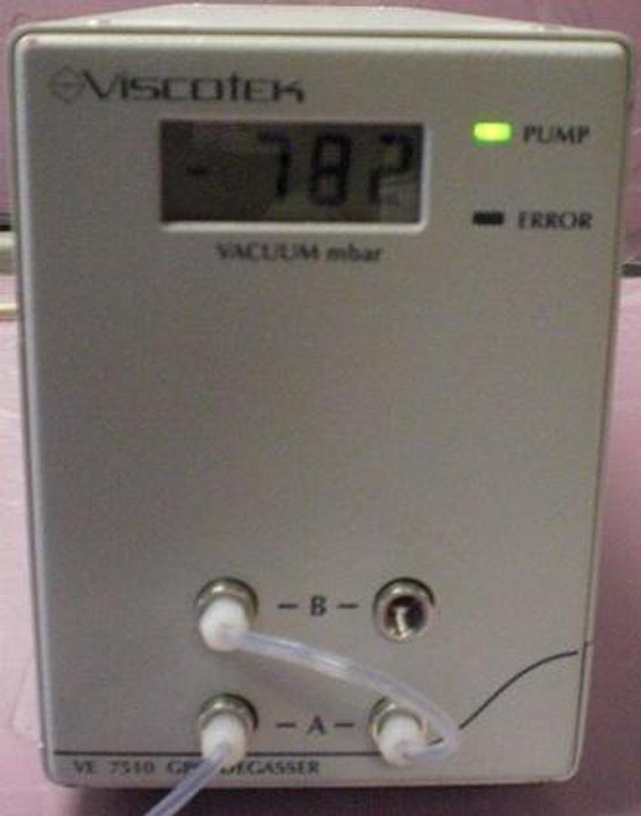 Used QTY. 1. VISCOTEK VE 7510 GPC DEGASSER