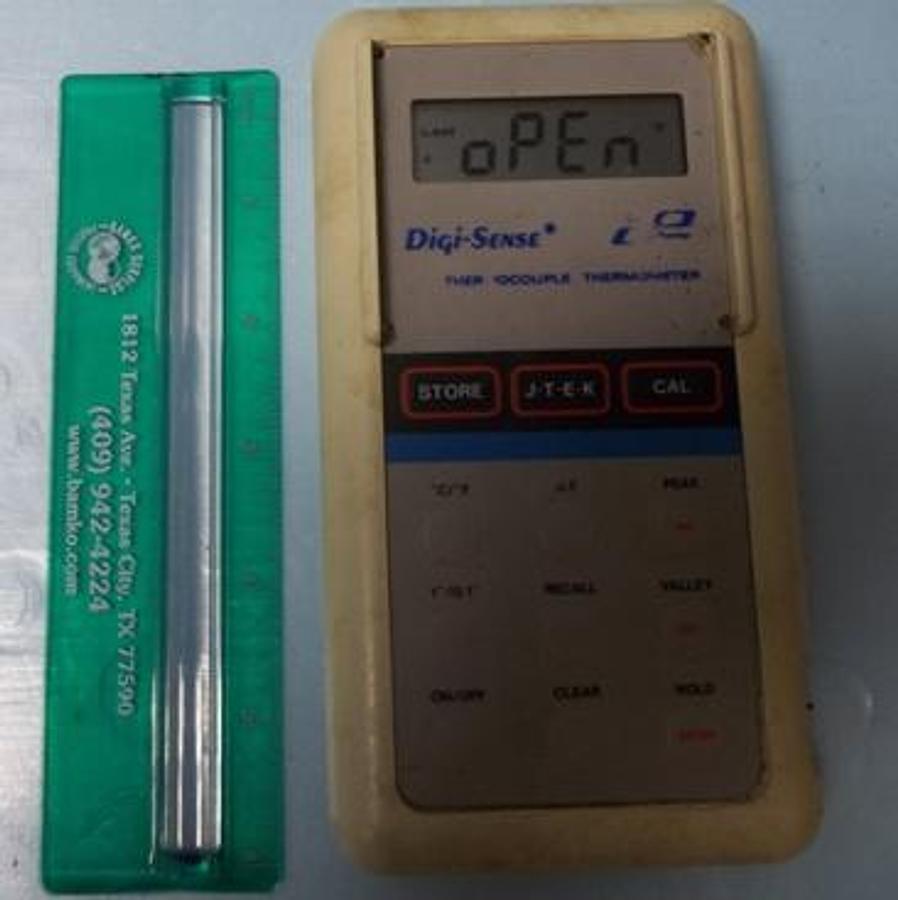 Used QTY. 1. DIGI-SENCE THERMOCOUPLE THERMOMETER