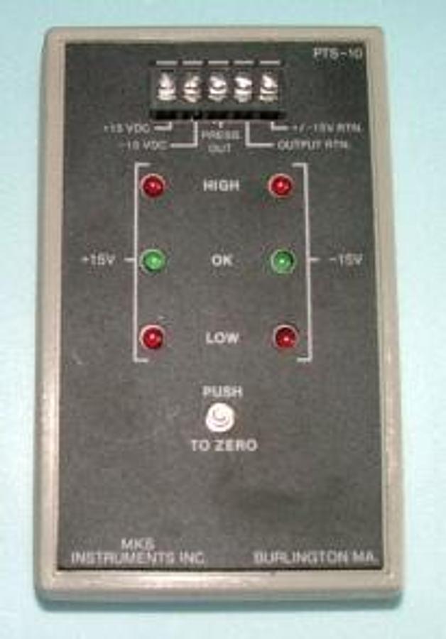 Used MKS INSTRUMENTS INC PTS-10 UNIT: TRANSD SIMULATOR TYPE PTS-10 SERIAL# 28215-6.