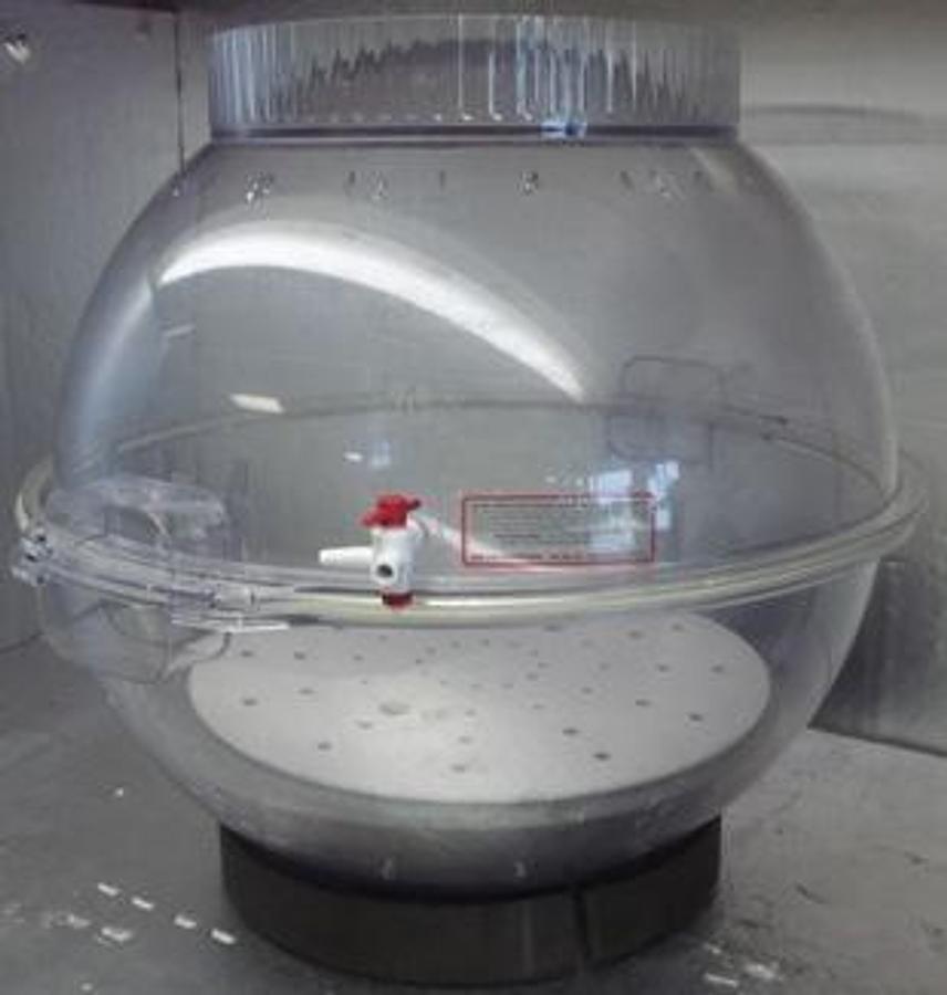 Used QTY. 1. SCIENCEWARE / SECADOR TECHNI-DOME 360 LARGE VACUUM DESICCATOR. 20" X 19 ½"