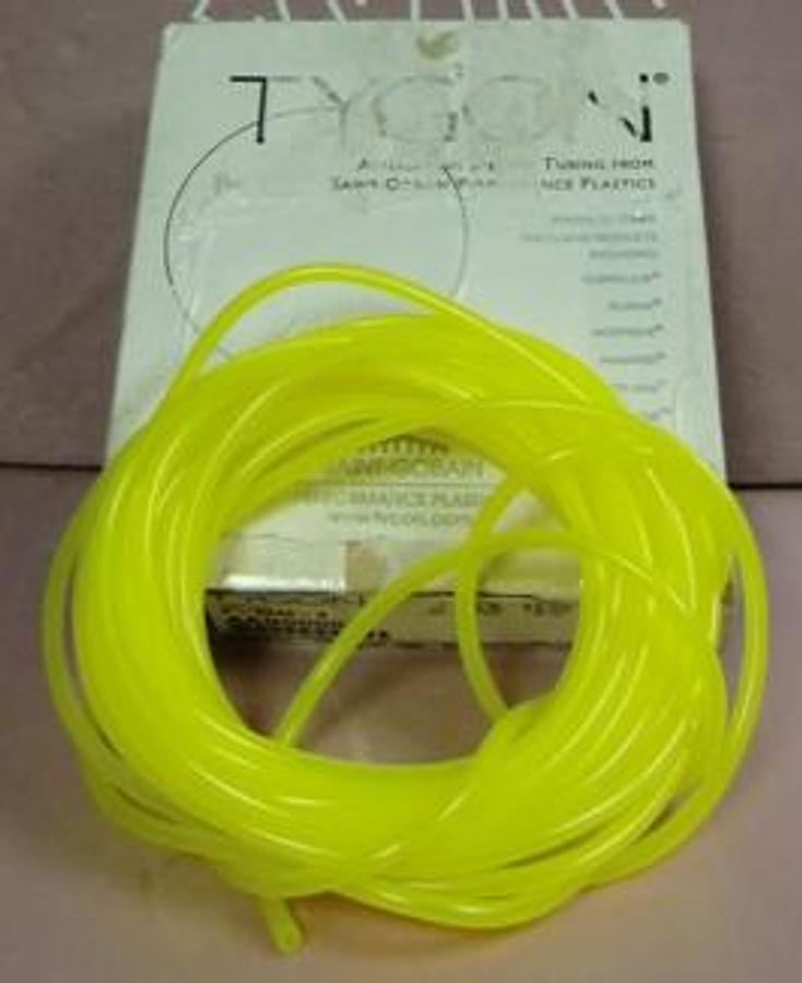 Used QTY. 1. TYGON SAINT-GOBAIN PERFORMANCE PLASTICS APPLICATION SPECIFIC TUBING LOT: 673929 I.D. 1/8 IN. O.D. ¼ IN. WALL 1/16 IN. LENGTH 50 FT. FORMULATION F-4040-A