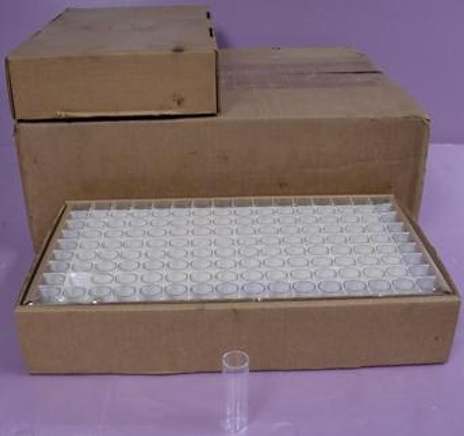 Used QTY. 864. DENSITY METER TUBES 2 AND ¾" LENGTH. 6 CASES OF 144.