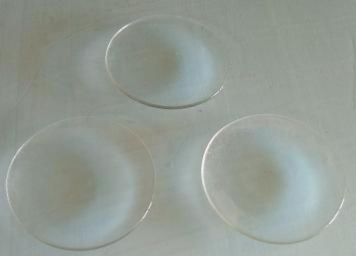 Used QTY. 2. WATCHGLASSES: 3.5"DIA