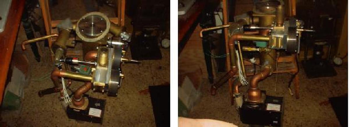 Used DIFFUSION PUMP AND PIPING WORKS WITH HEATER 350 WATTS