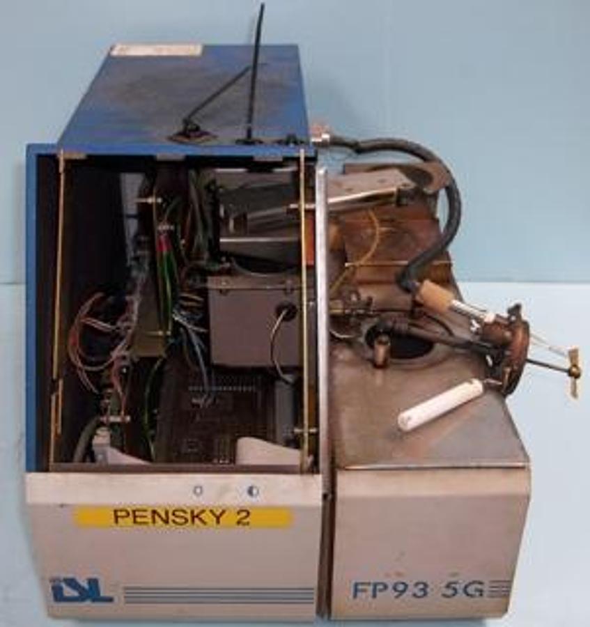 Used QTY. 1. ISL BY PAC FP93 5G AUTOMATIC FLASH POINT TESTER INSTRUMENT FOR PARTS ONLY.