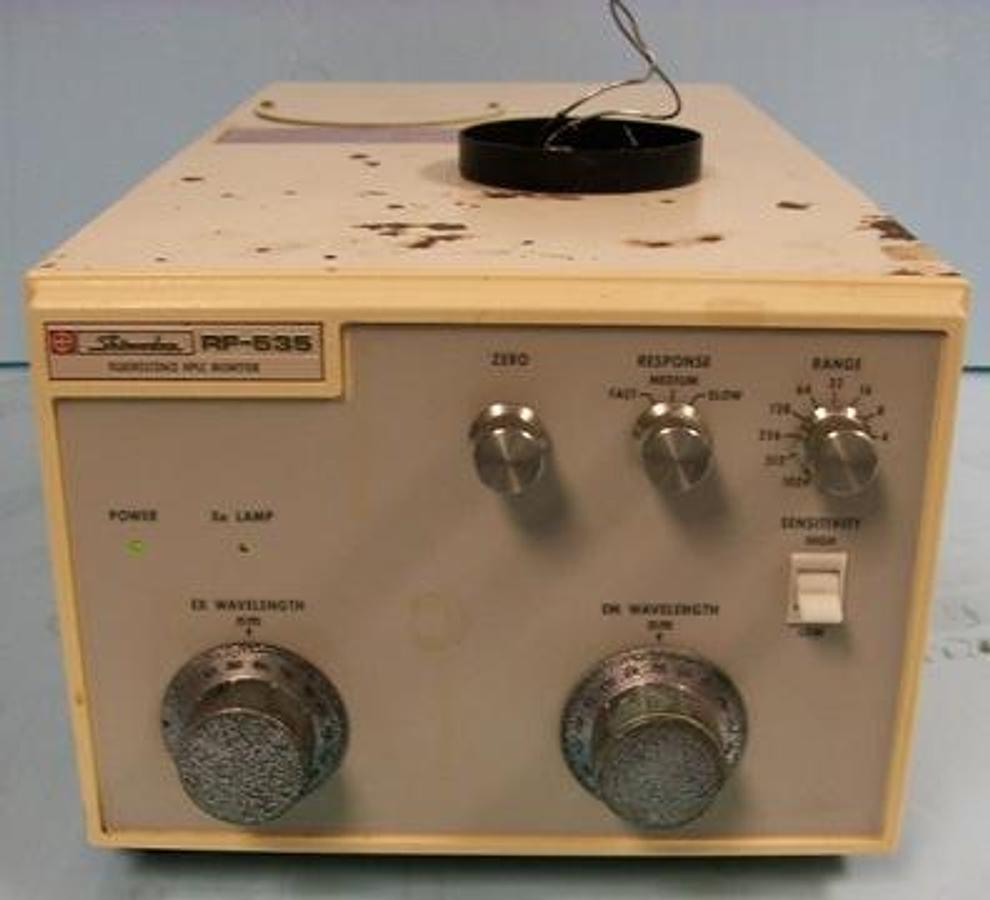Used SHIMADZU RF-535 FLUORESCENCE HPLC MONITOR