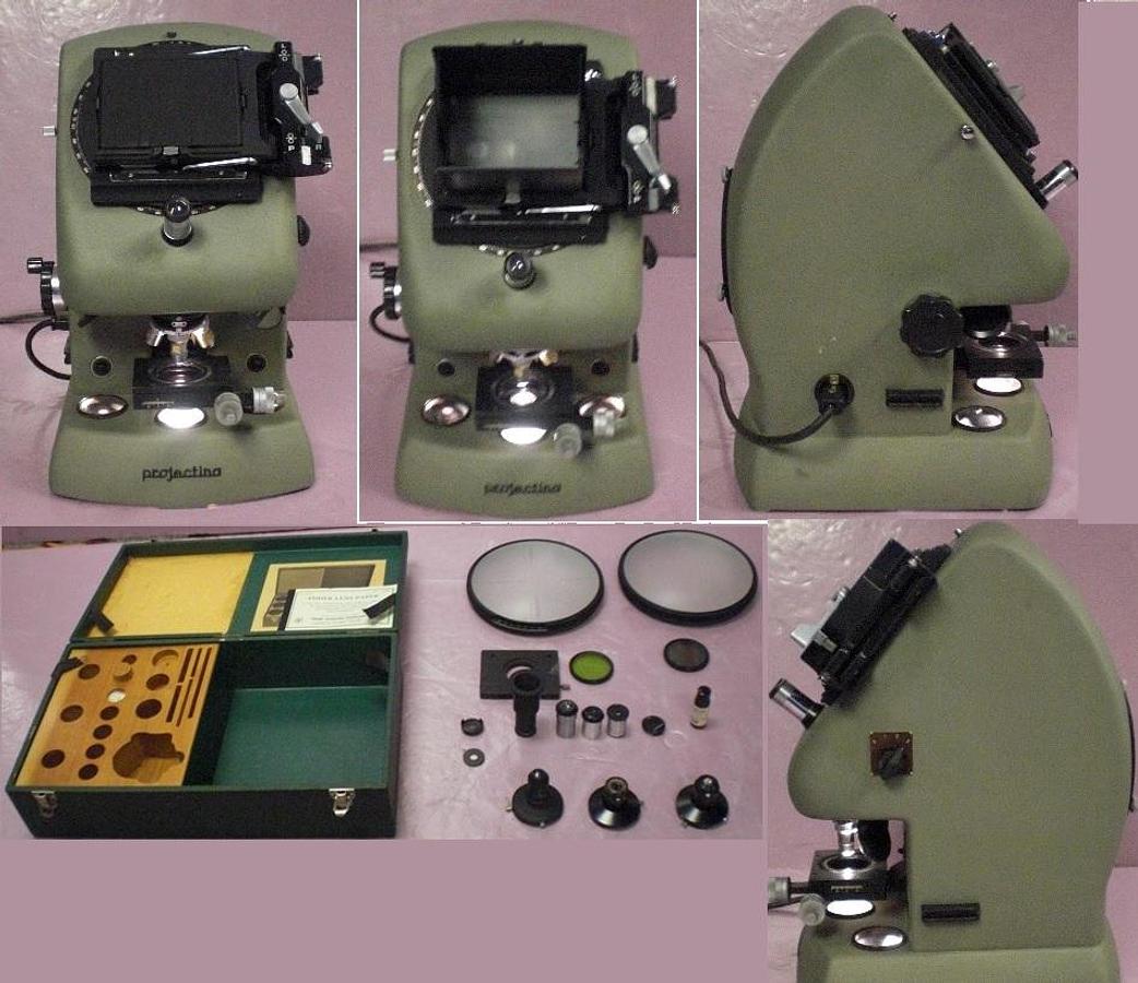 Used QTY. 1. PROJECTINA-OPTIK MICROSCOPE