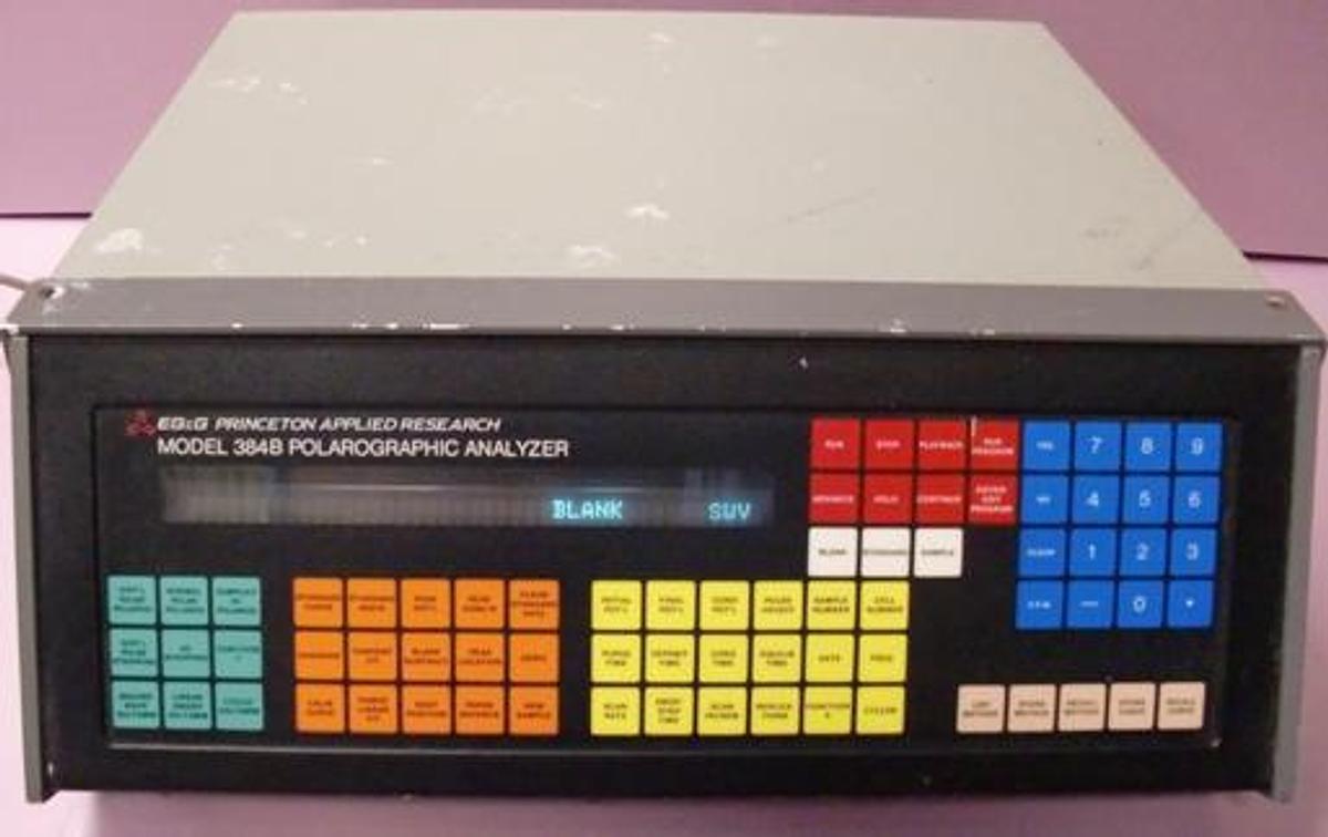 Used QTY. 1. EG&G PRINCETON APPLIED RESEARCH MODEL 384B POLARGRAPHIC ANALYZER