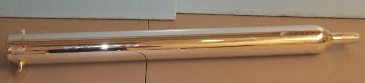 Used QTY. 1. LANG SILVERED GLASS VACUUM JACKED DISTILLATION PERFORATED PLATE