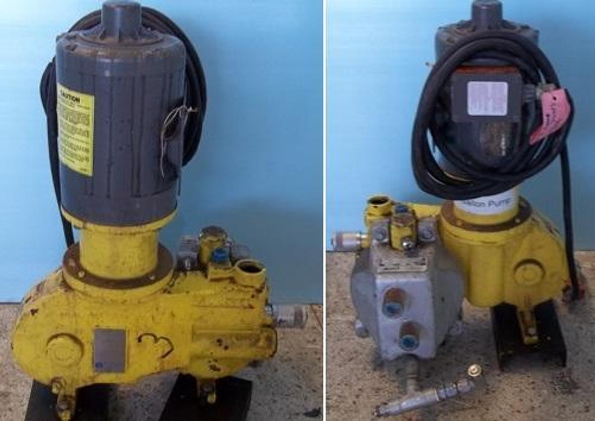 Used MILTON ROY CHEMICAL METERING PUMPS