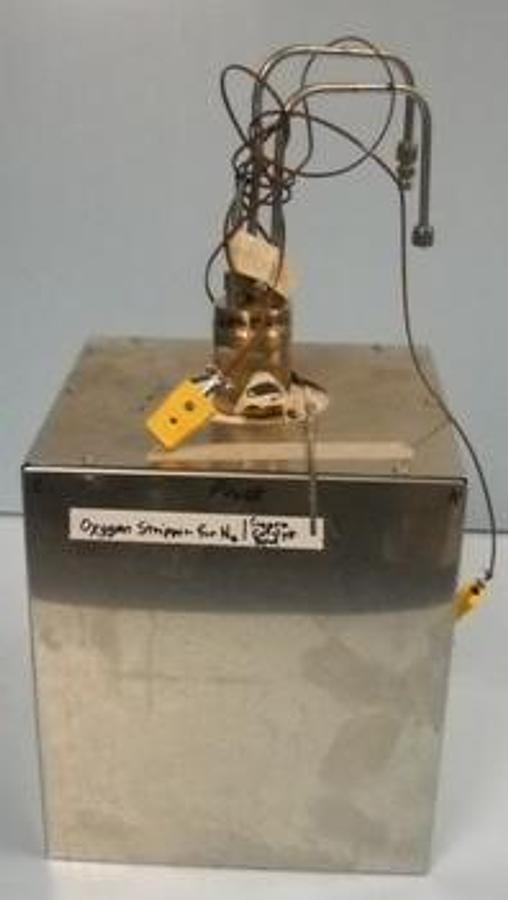 Used QTY. 1. OXYGEN STRIPPER FOR N2 / COPPER CATALYST BED. .