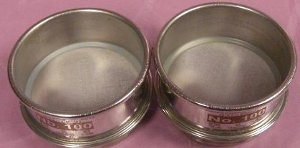Used QTY. 2. COLE PALMER USA 3" DIA. STANDARD TEST SIEVE