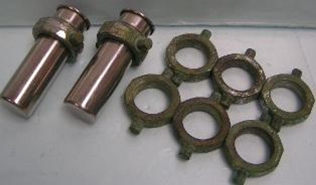 Used QTY. 2. INTERNATIONAL STAINLESS CENTRIFUGE CUPS CAT NO: 320