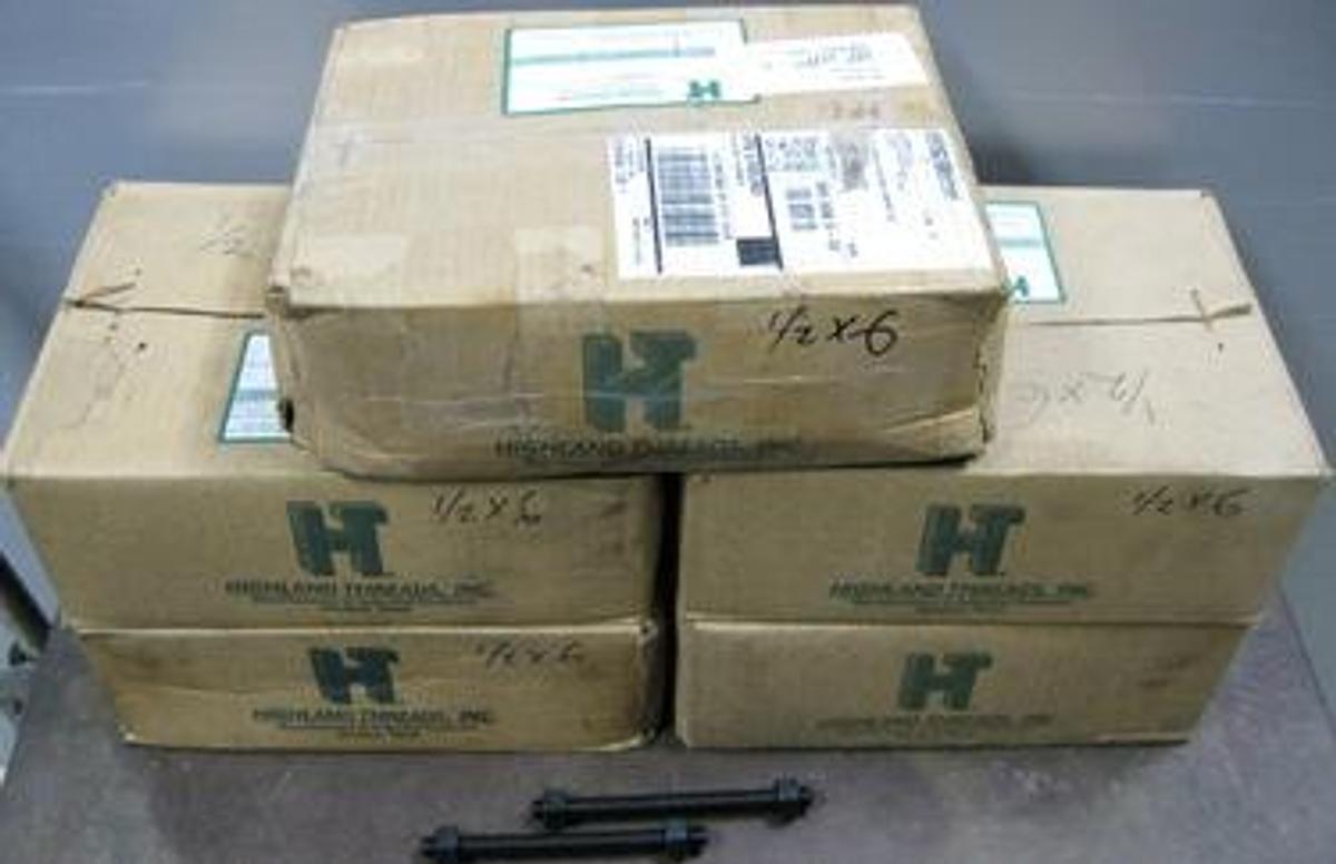 Used QTY. 5. HIGHLAND THREADS INC. BOX OF 105 STUDS WITH 210 NUTS