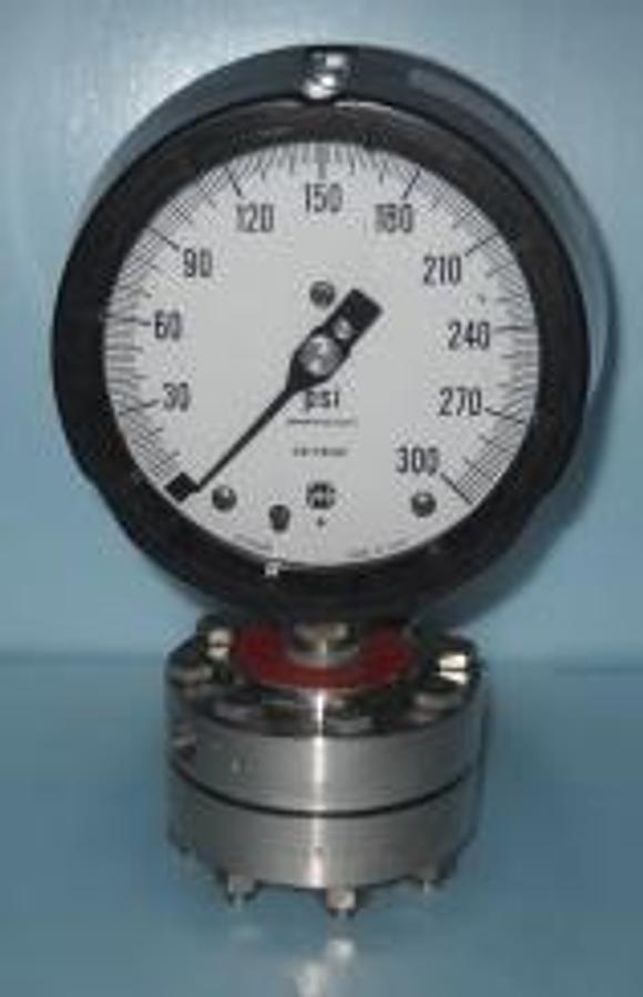 Used QTY. 18. AMETEK/ M+G DIVISION PSI GAUGE TYPE SB DIAPHRAGM 304 ST. STI ZERO-300 NEW. .