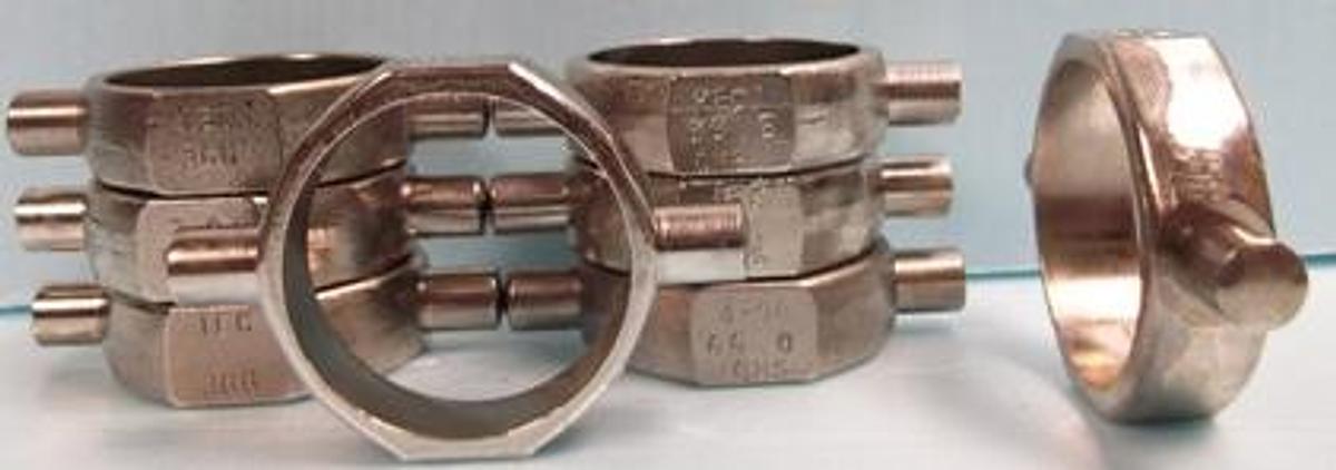 Used QTY. 8. I E C CENTRIFUGE BUCKET 2 11/16" X ½" 366 66.5 GMS.