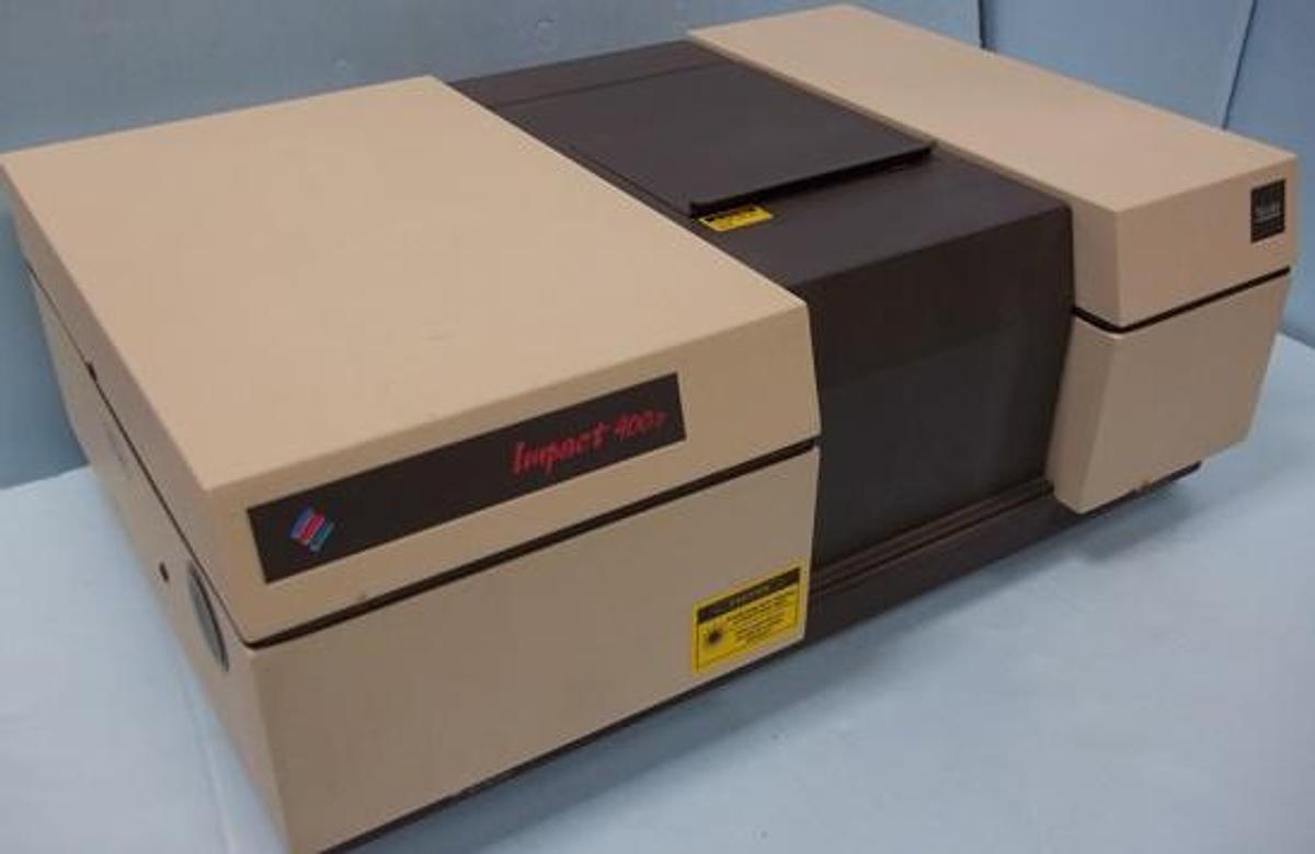 Used QTY. 1. NICOLET IMPACT 400 D FT-IR (FOURIER TRANSFORM INFRARED) SPECTROPHOTOMETER