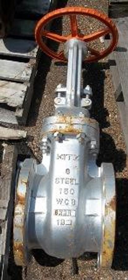 Used QTY. 1. KITZ 8" 150 WCB RAISED FACE FLANGED GATE VALVE 8-150 STEEL WCB 8X2R 1B.
