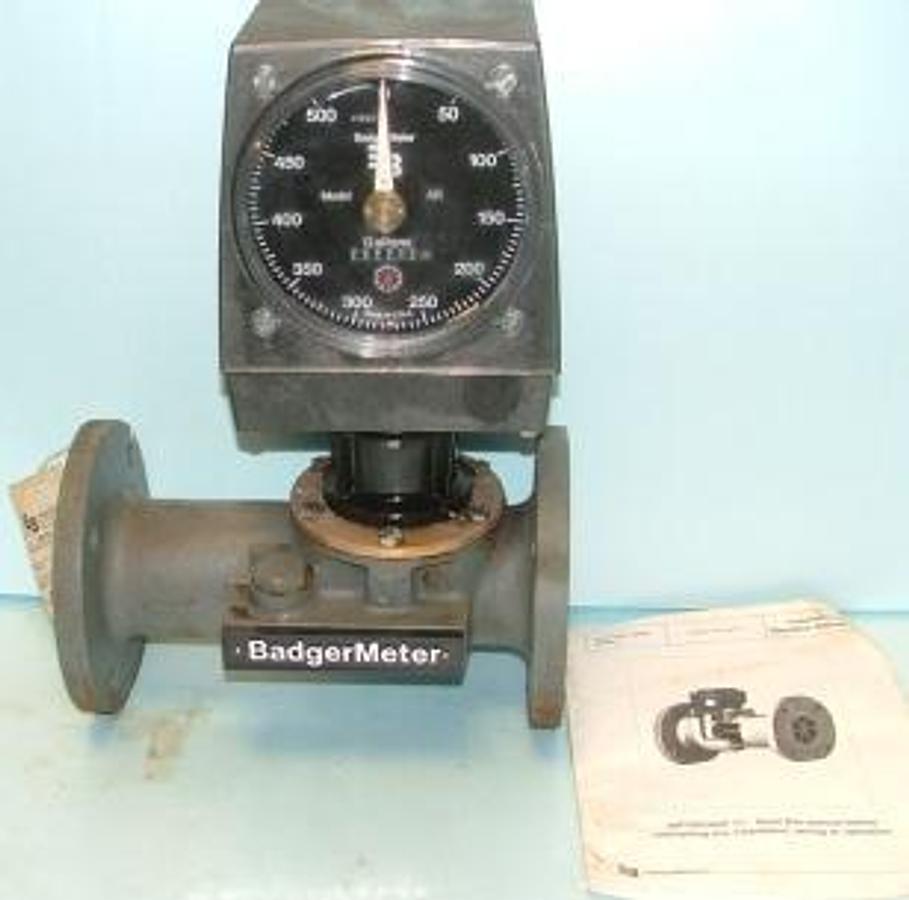 Used 3" BADGER METER INDUSTRIAL TURBO METERS 110VAC 60HZ 7 AMP MAX MODEL AR PART# 56681-042