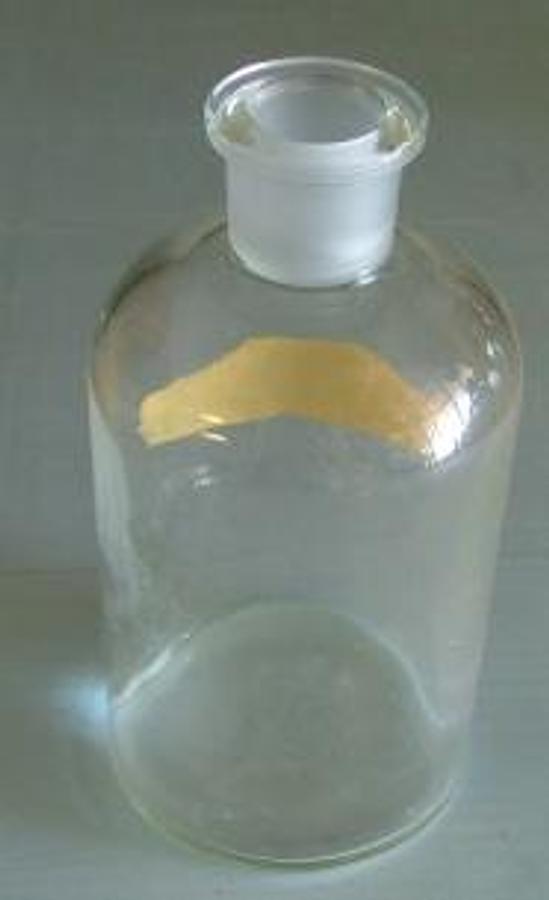 Used QTY. 1. BOTTLE: GROUND GLASS TOP