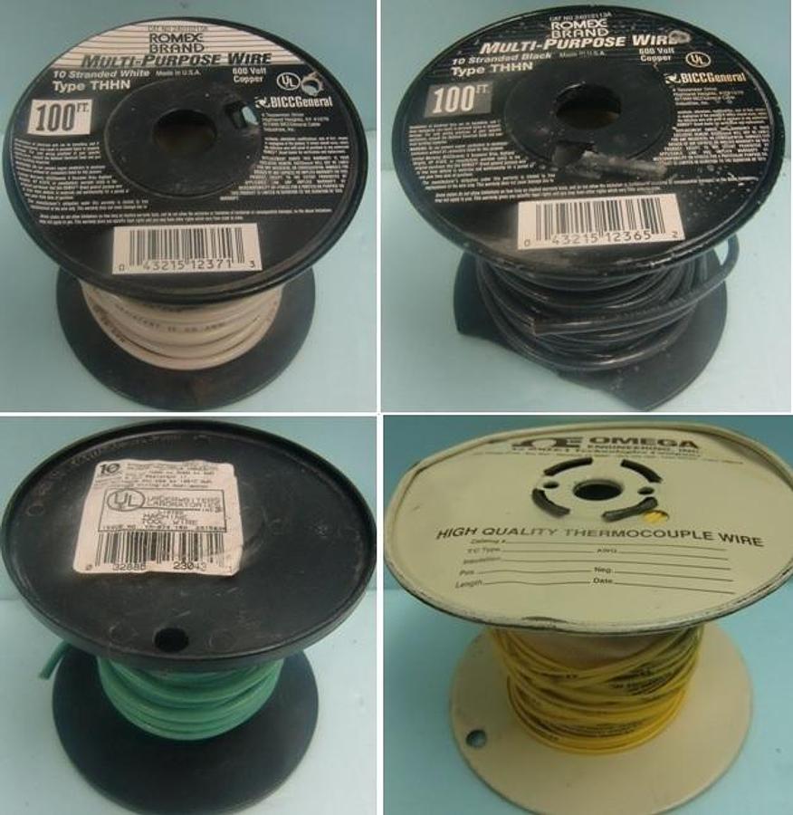 Used ROLLS (REELS) MISC. WIRE CONSISTING OF: 1). REEL BICC GENERAL CABLE INDUSTRIES