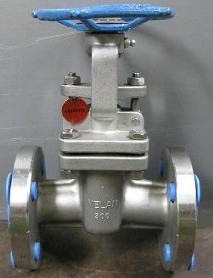 Used VELAN 1" 150 RAISED FACE FLANGED CF8M GATE VALVE
