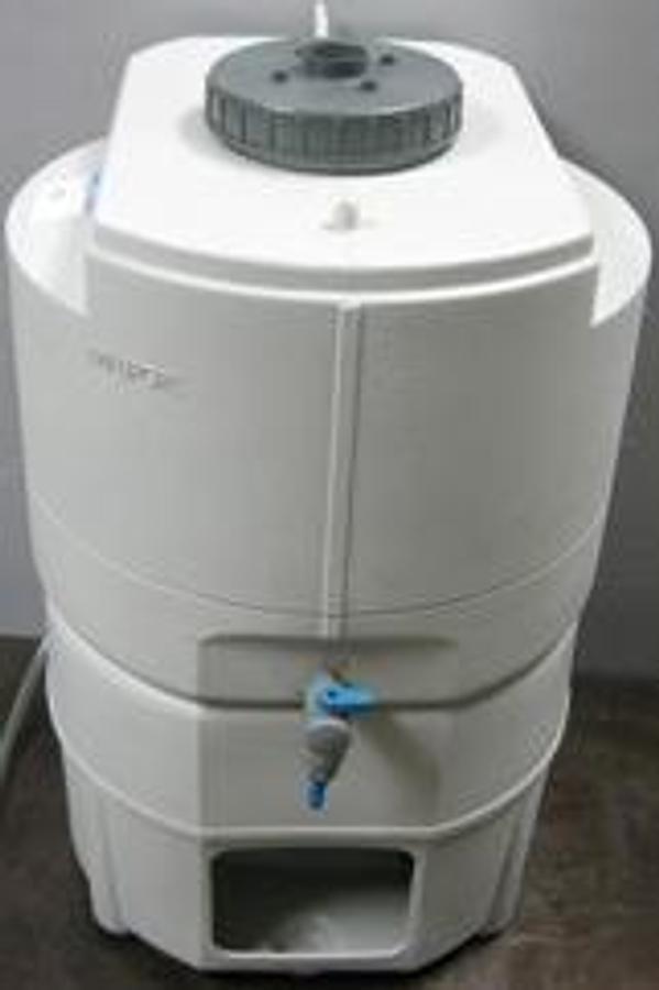 Used MILLIPORE 30 LITER PE STORAGE TANK