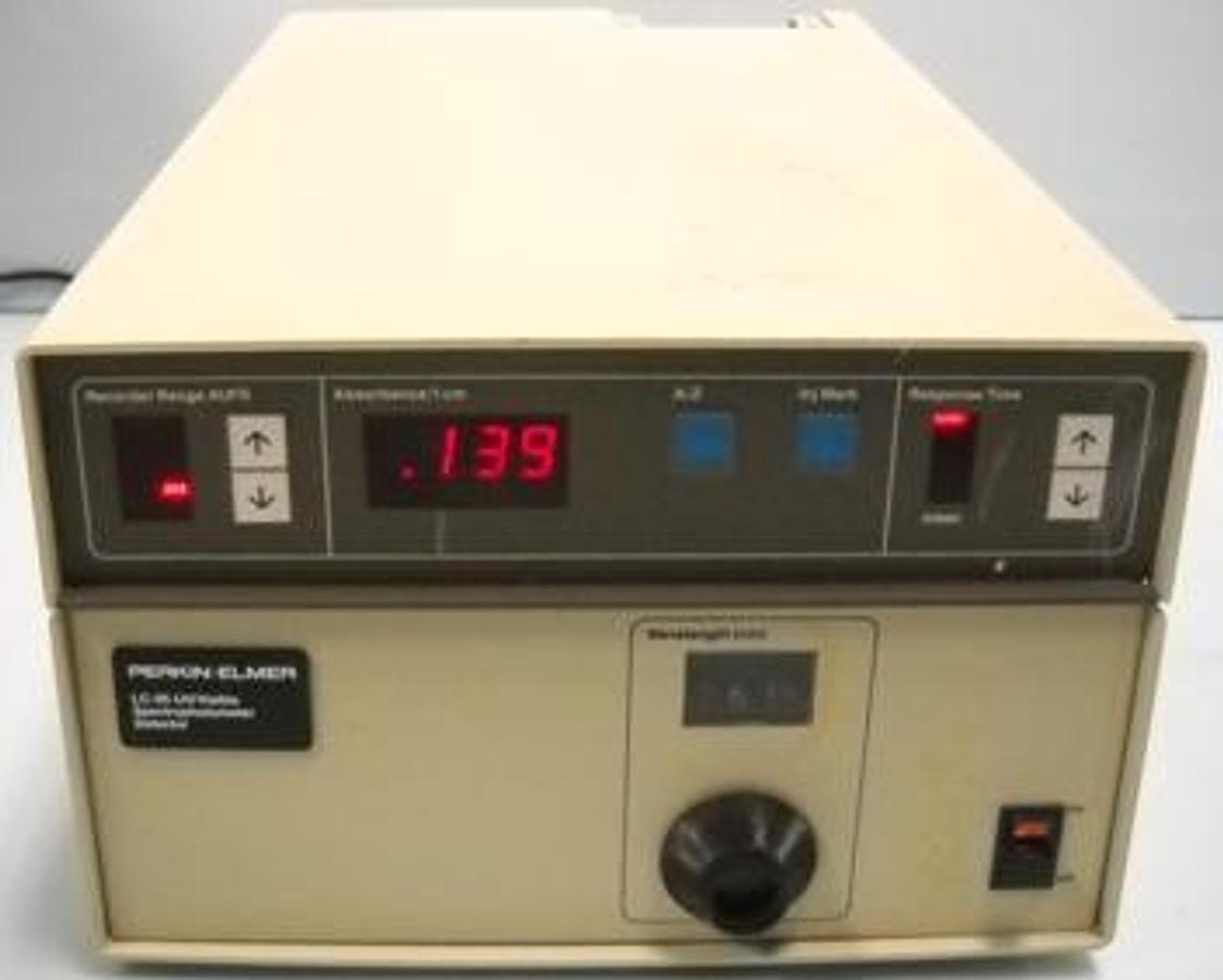 Used QTY. 1. PERKIN ELMER LC 95 UV-VISIBLE SPECTROPHOTOMETER DETECTOR