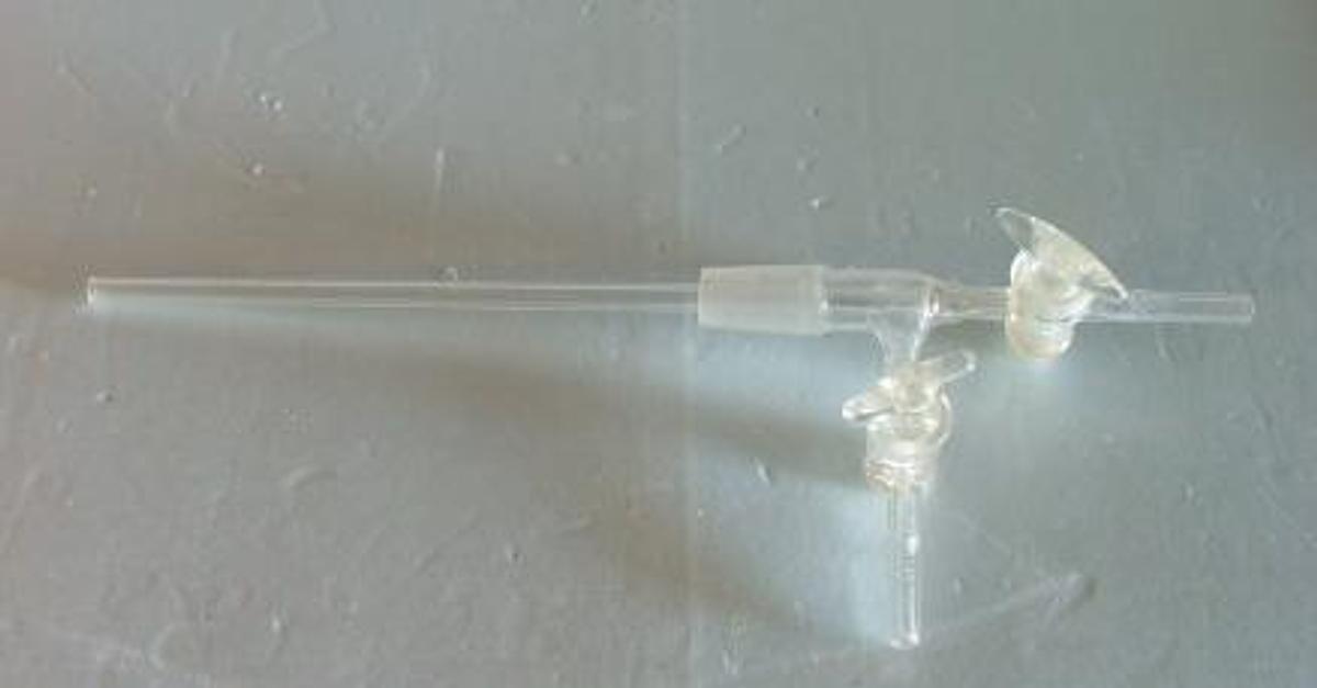 Used Y SHAPED ADAPTER WITH TWO STOPCOCKS.