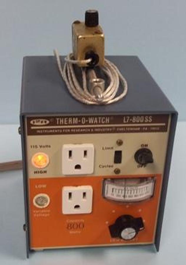 Used QTY. 1. THERM-O-WATCH (I2R) MODEL: L7-800SS