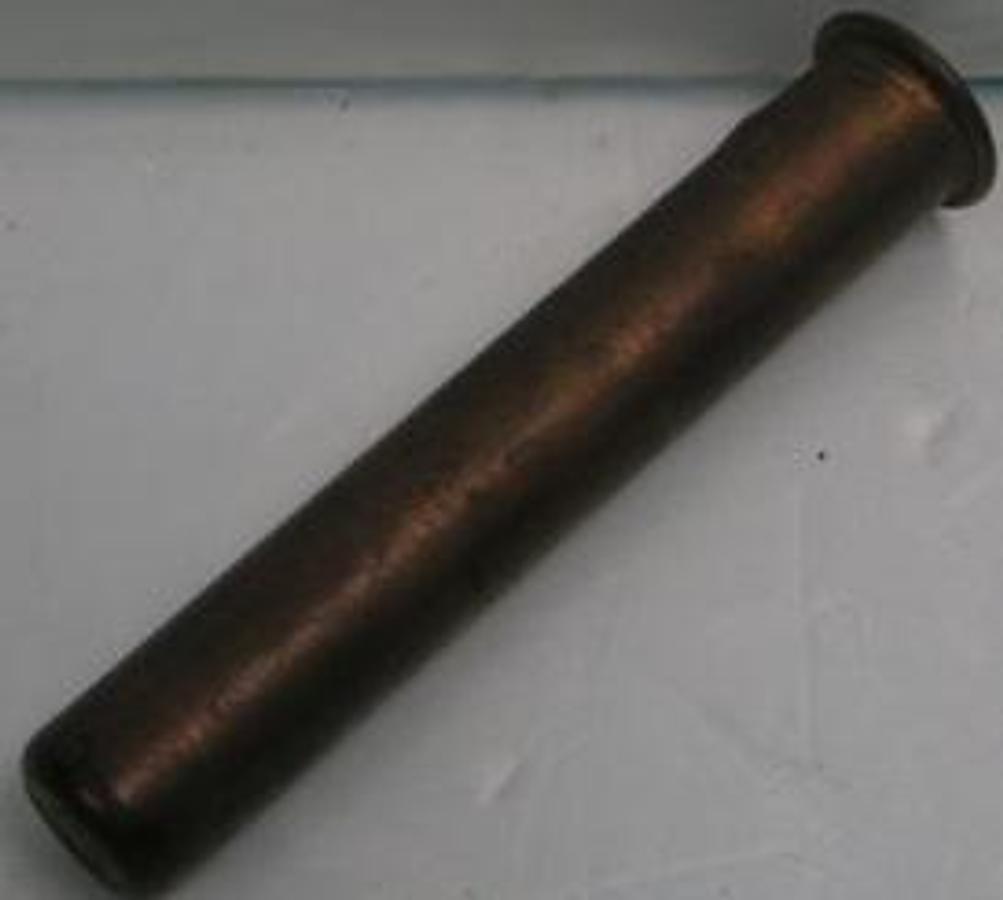 Used BRASS CENTRIFUGE CUP 11/16 OF AN INCH WIDE X 6 3/8 OF AN INCH DEEP.