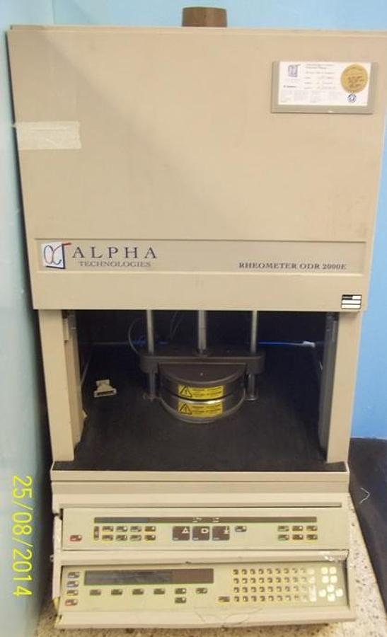 Used ALPHA RHEOMETER MODEL: ODR2000 SERIAL NO: 10SHH2020 240V 50HZ POWER: