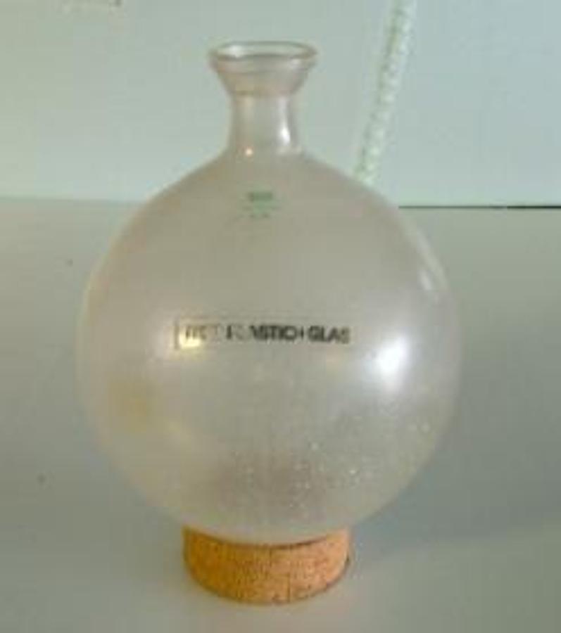 Used BUCHI ROUND BOTTOM PLASTIC + GLASS S 35 2000 ML BALL JOINT DISTILLATION FLASK