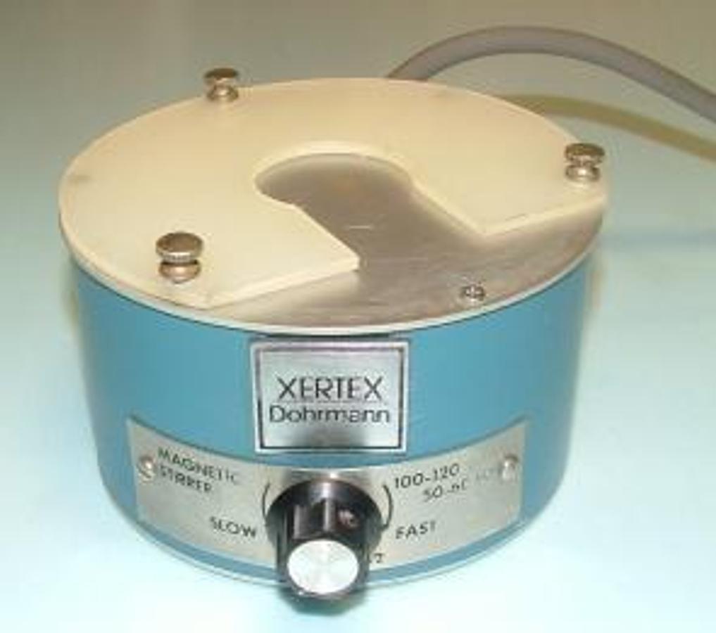Used XERTEX DOHRMANN MAGNETIC STIRRER 100-120VA 50-60HZ P/N 510-642 DIMENSIONS 5" ROUND. ).