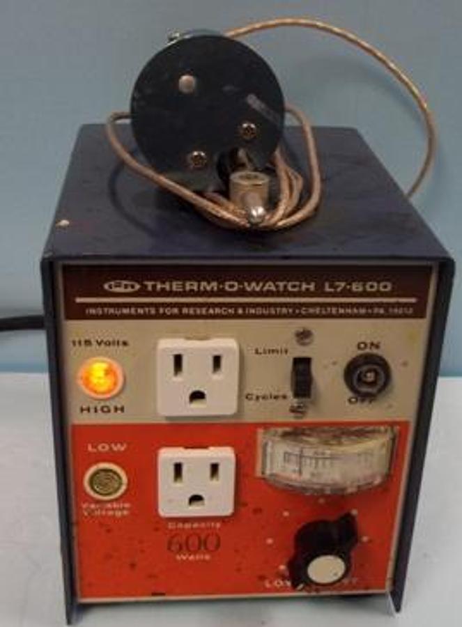 Used I2R THERM-O-WATCH MODEL:L7-600 HIGH AND VARIABLE VOLTAGE