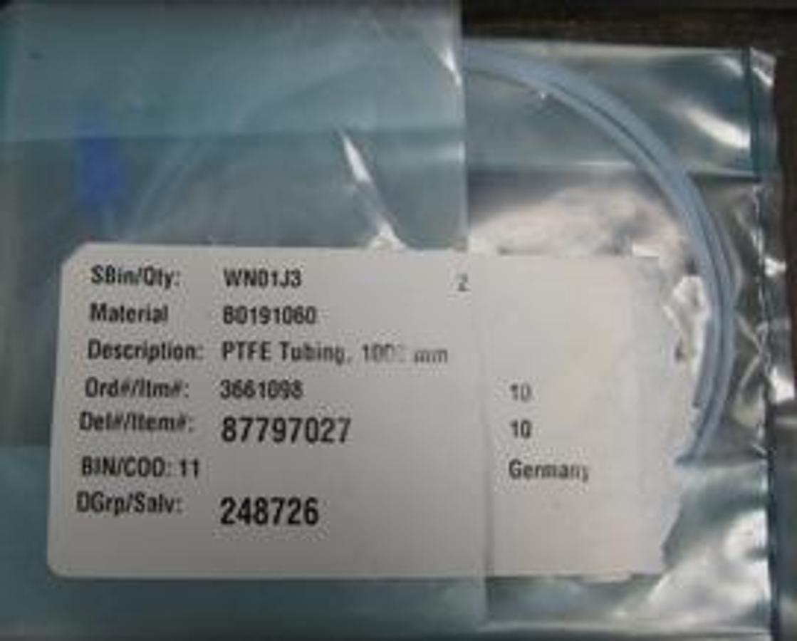 Used QTY. 1. PERKIN ELMER PTFE TUBING 1000 MM