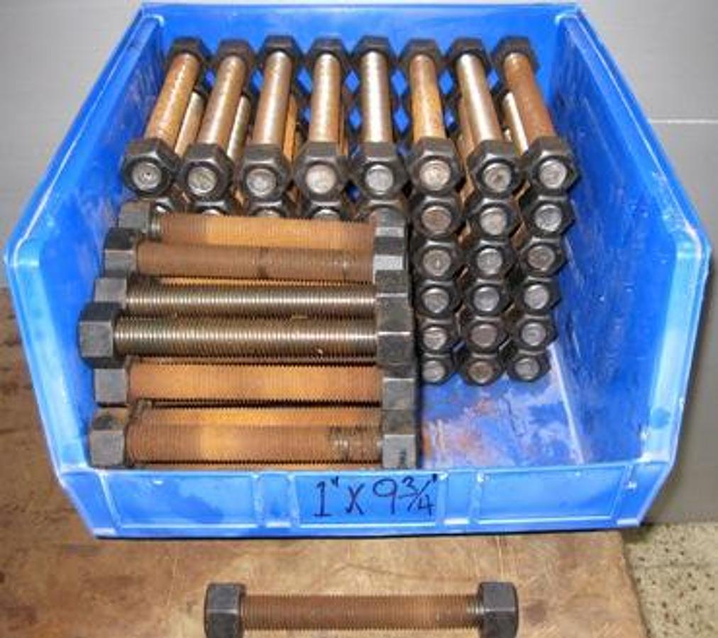 Used QTY. 90. HIGHLAND THREADS INC. STUDS WITH NUTS