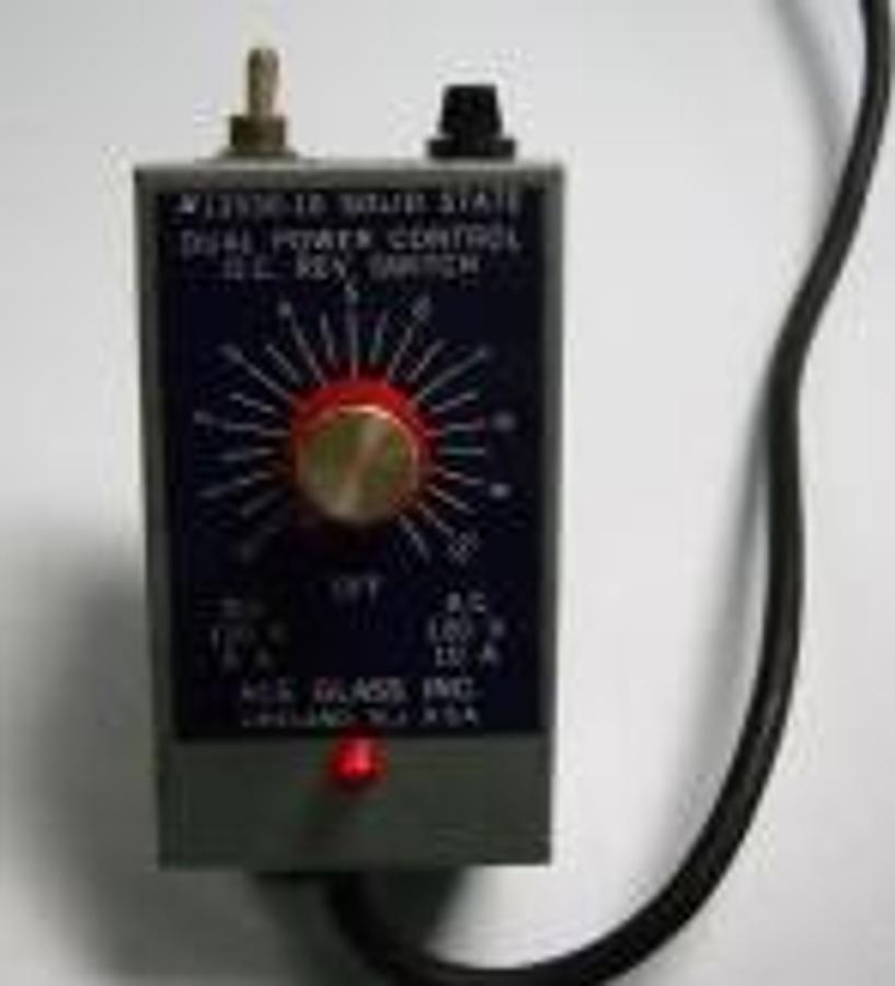 Used QTY. 1. ACE GLASS INC. VINELAND N.J. U.S.A. 13530-10 SOLID STATE DUAL POWER CONTROL D.C. REV SWITCH. .