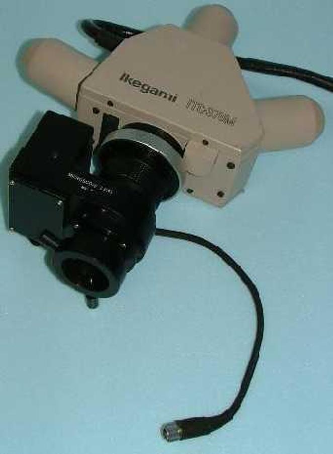 Used QTY. 1. IKEGAMI TSUSHINKI MICROSCOPE LENS