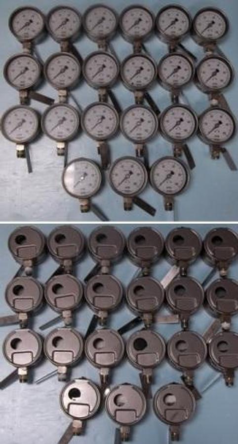 Used QTY. 21. WIKA 0-200 PSIG STAINLESS STEEL GAUGE