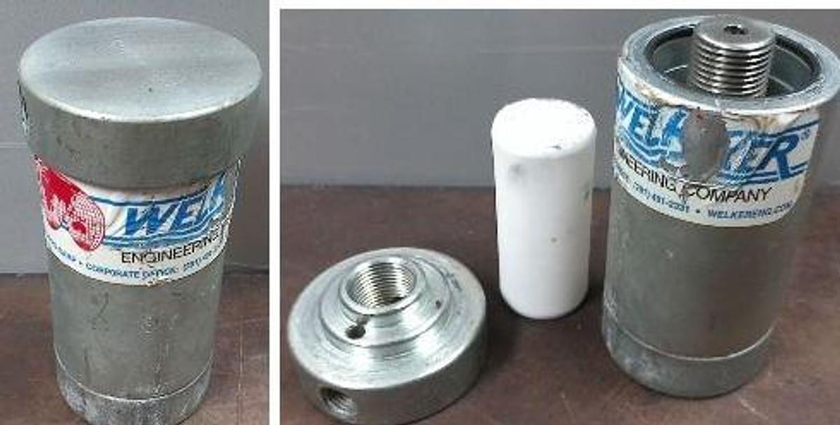 Used WELKER ENGINEERING CO. HIGH PRESSURE FILTER MODEL: F-8