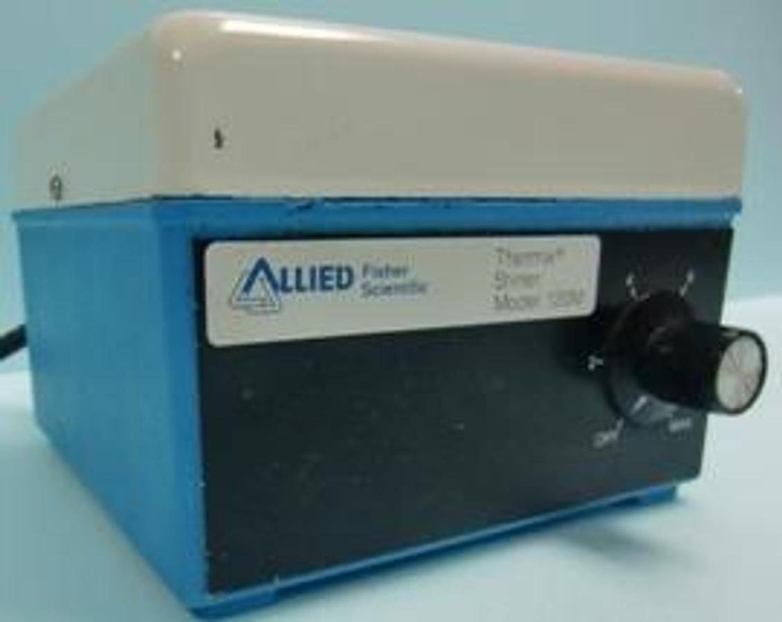 Used ALLIED FISHER SCIENTIFIC THERMIX MAGNETIC STIRRER MODEL 120M 115 V .14 AMP 60 HZ CAT. NO. 14-493-120M SRN.1968.