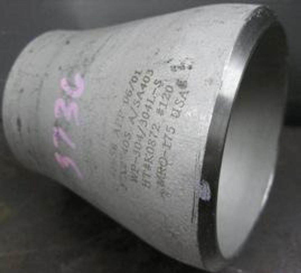 Used QTY. 1. MRO-175 USA 3" X 2" SCH 40 304 CONCENTRIC BUTT WELD REDUCER FITTING