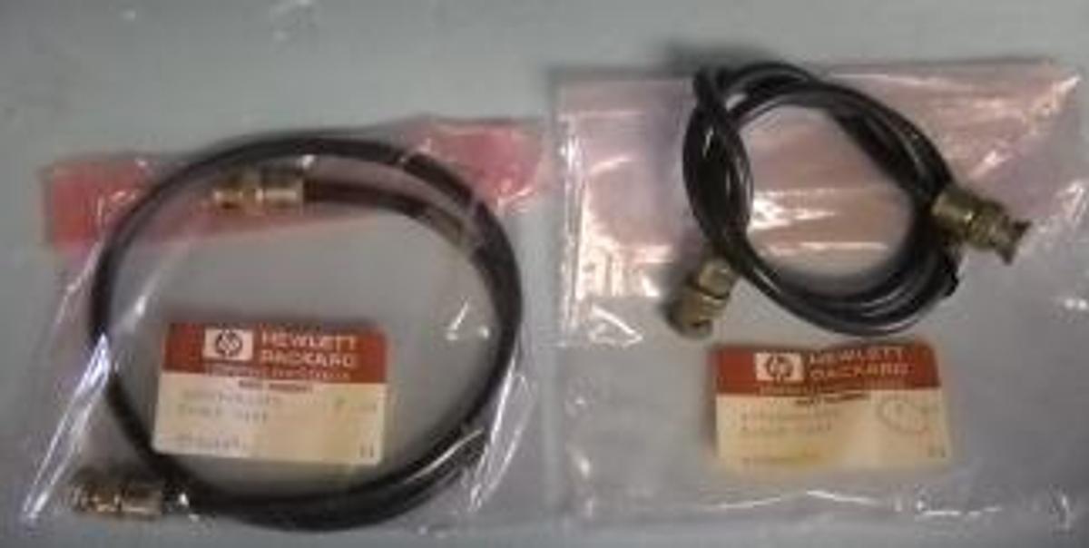 Used QTY. 2. HEWLETT PACKARD CABLE PARTS# 18765-60070 BNC CABLE ASSY 15386456.