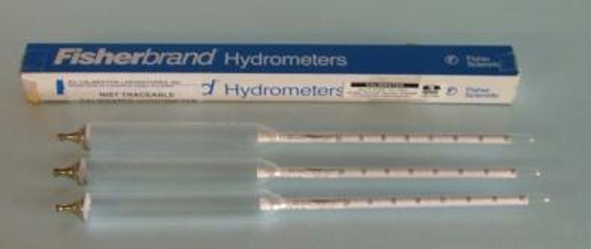 Used QTY. 3. FISHERBRAND HYDROMETERS: 640-710