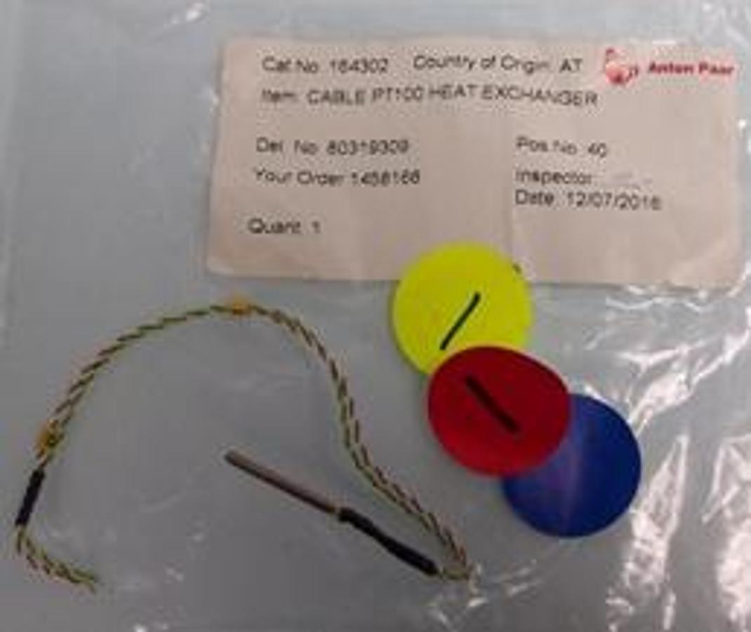 Used QTY. 1. ANTON PAAR CABLE PT100 HEAT EXCHANGER