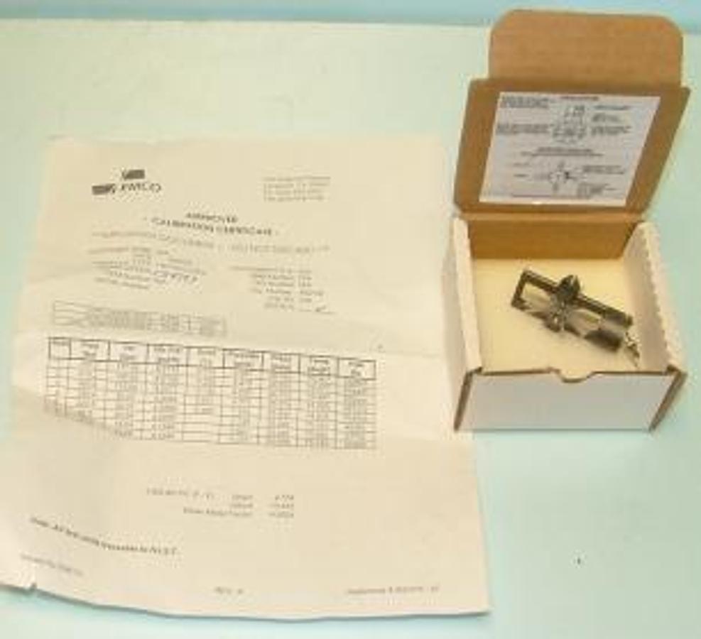 Used QTY. 1. EMCO PRODUCT AIR PROVER WITH CALIBRATION CERTIFICATE TYPE 150-010-U-DEV PIPE DIAMETER 3.068 INCHES AVG PRESSURE 26.24 PSIA AVG TEMPERATURE 73.6 DEG F