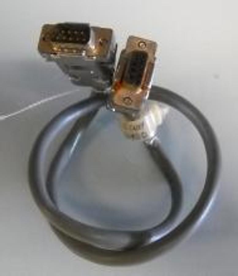 Used CAROL AWG EQUIPMENT CORD 1' 9" 9 PIN MALE 9 PIN GREY G120460920.