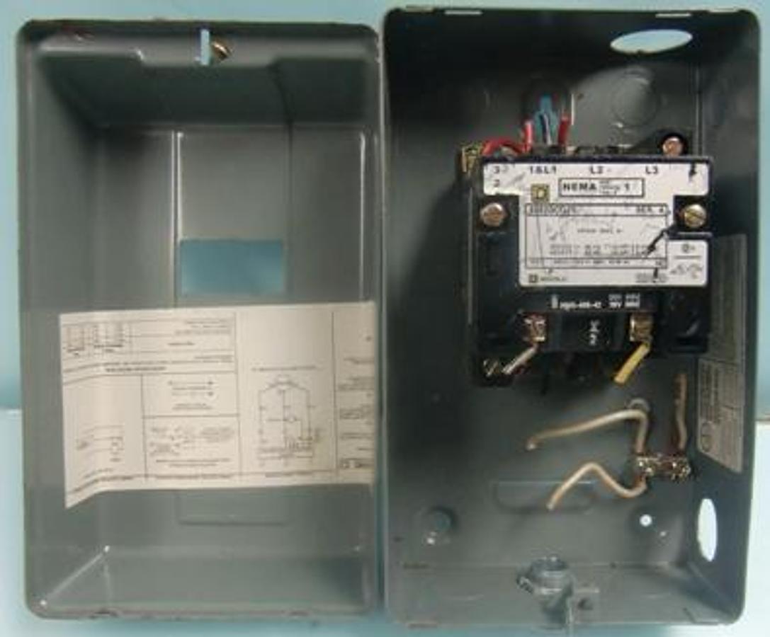 Used QTY. 1. SQUARE D NEMA SIZE 0-1 TYPE S/ TYPE